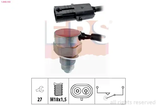 Schalter, Rückfahrleuchte EPS 1.860.103 Bild Schalter, Rückfahrleuchte EPS 1.860.103
