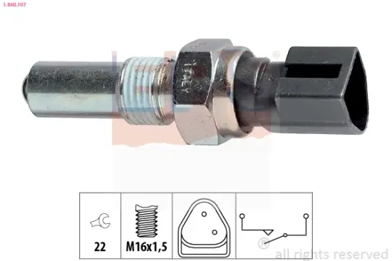 Schalter, Rückfahrleuchte EPS 1.860.107 Bild Schalter, Rückfahrleuchte EPS 1.860.107