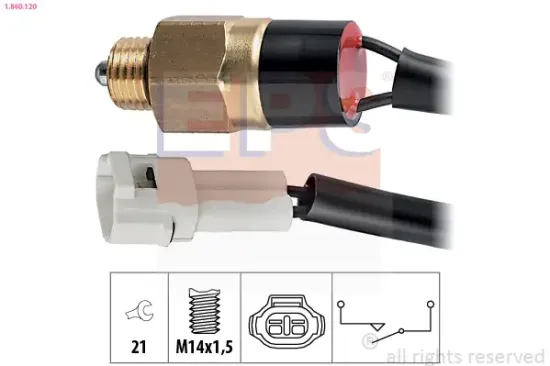Schalter, Rückfahrleuchte EPS 1.860.120 Bild Schalter, Rückfahrleuchte EPS 1.860.120