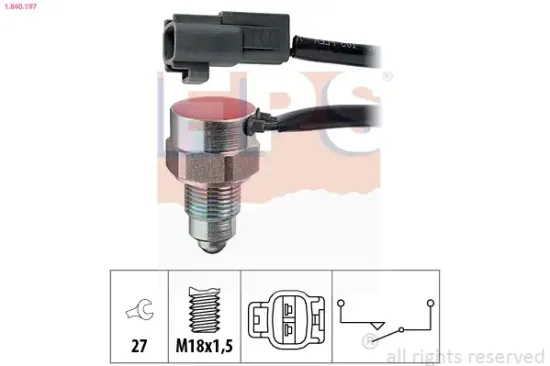 Schalter, Rückfahrleuchte EPS 1.860.197 Bild Schalter, Rückfahrleuchte EPS 1.860.197