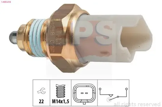 Schalter, Rückfahrleuchte EPS 1.860.218 Bild Schalter, Rückfahrleuchte EPS 1.860.218