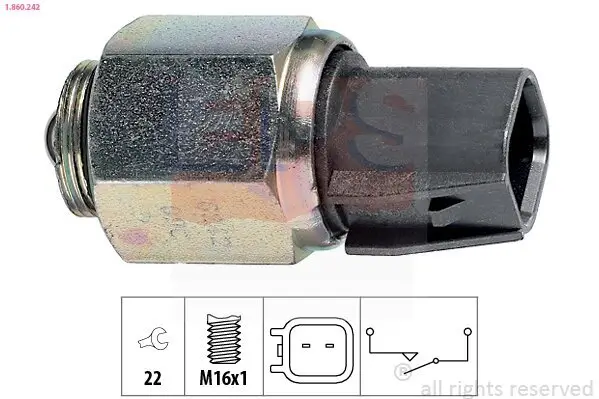 Schalter, Rückfahrleuchte EPS 1.860.242