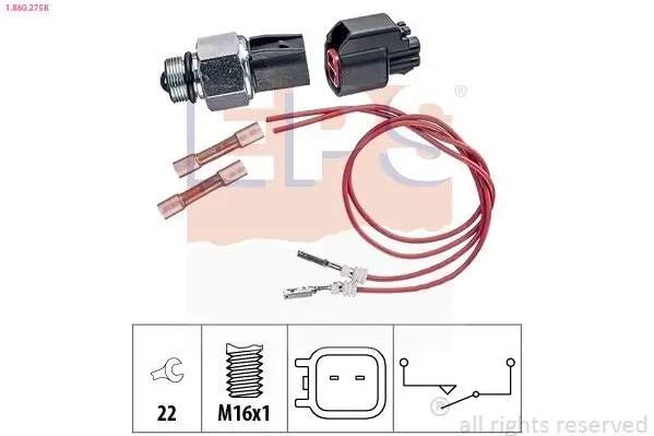 Schalter, Rückfahrleuchte EPS 1.860.275K Bild Schalter, Rückfahrleuchte EPS 1.860.275K