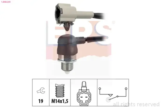 Schalter, Rückfahrleuchte EPS 1.860.341 Bild Schalter, Rückfahrleuchte EPS 1.860.341