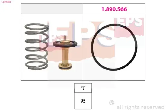 Thermostat, Kühlmittel EPS 1.879.957 Bild Thermostat, Kühlmittel EPS 1.879.957