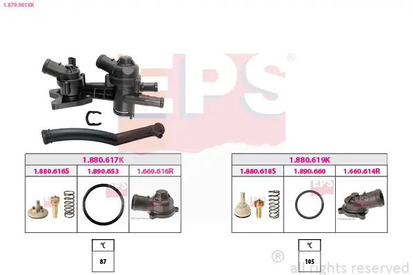 Thermostat, Kühlmittel EPS 1.879.961KK