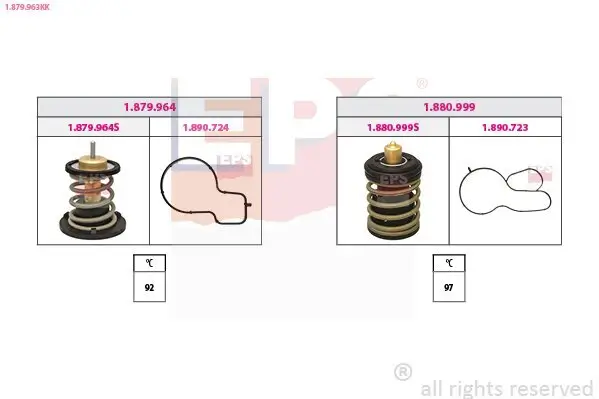 Thermostat, Kühlmittel EPS 1.879.963KK