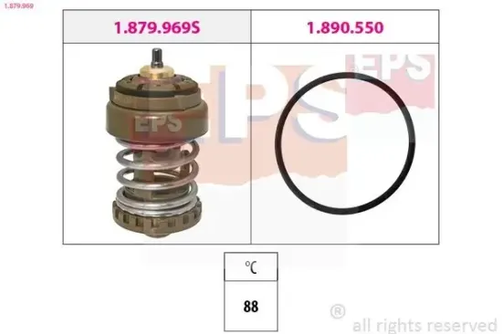 Thermostat, Kühlmittel vorne EPS 1.879.969 Bild Thermostat, Kühlmittel vorne EPS 1.879.969