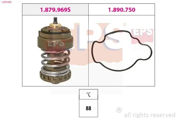 Thermostat, Kühlmittel EPS 1.879.981