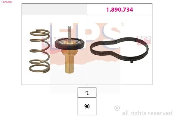 Thermostat, Kühlmittel EPS 1.879.990 Bild Thermostat, Kühlmittel EPS 1.879.990