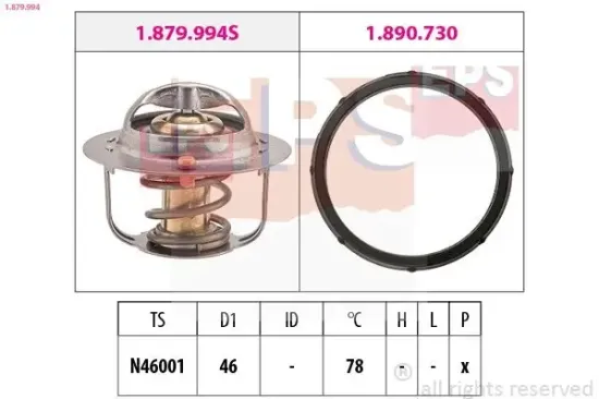 Thermostat, Kühlmittel EPS 1.879.994 Bild Thermostat, Kühlmittel EPS 1.879.994