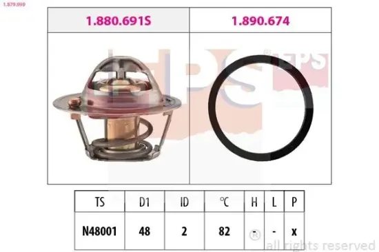 Thermostat, Kühlmittel EPS 1.879.999 Bild Thermostat, Kühlmittel EPS 1.879.999