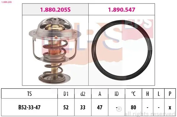 Thermostat, Kühlmittel EPS 1.880.205 Bild Thermostat, Kühlmittel EPS 1.880.205