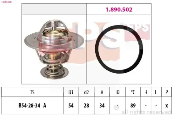 Thermostat, Kühlmittel EPS 1.880.220 Bild Thermostat, Kühlmittel EPS 1.880.220