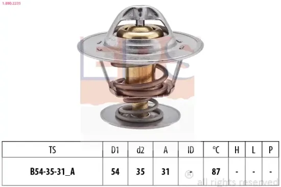 Thermostat, Kühlmittel EPS 1.880.223S Bild Thermostat, Kühlmittel EPS 1.880.223S