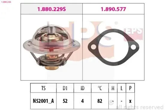 Thermostat, Kühlmittel EPS 1.880.244 Bild Thermostat, Kühlmittel EPS 1.880.244