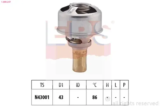 Thermostat, Kühlmittel EPS 1.880.247 Bild Thermostat, Kühlmittel EPS 1.880.247