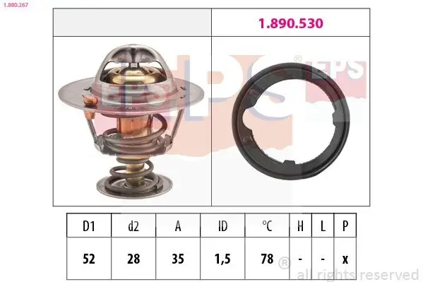 Thermostat, Kühlmittel EPS 1.880.267