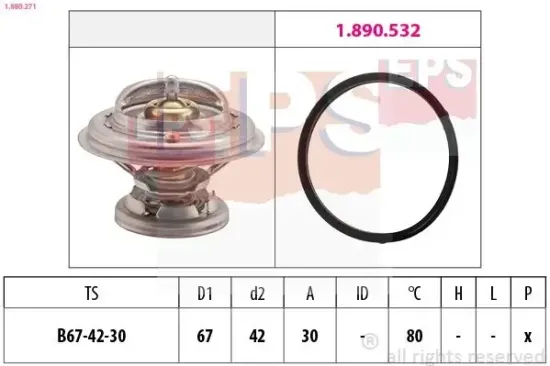 Thermostat, Kühlmittel EPS 1.880.271 Bild Thermostat, Kühlmittel EPS 1.880.271