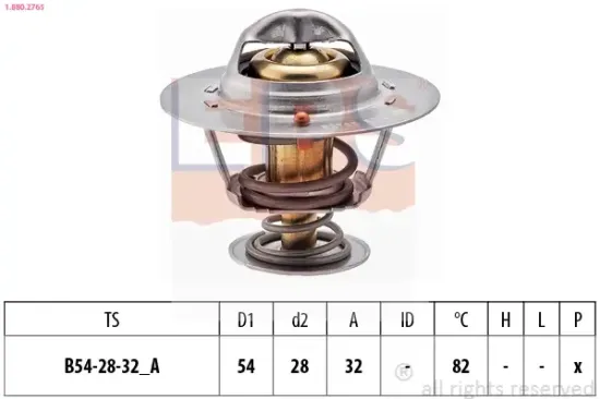 Thermostat, Kühlmittel EPS 1.880.276S Bild Thermostat, Kühlmittel EPS 1.880.276S