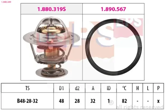 Thermostat, Kühlmittel EPS 1.880.289 Bild Thermostat, Kühlmittel EPS 1.880.289