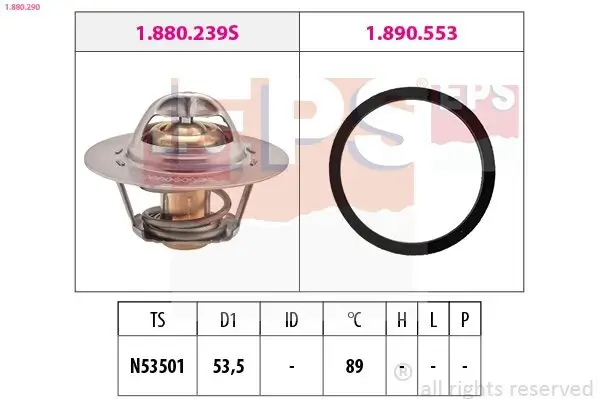 Thermostat, Kühlmittel EPS 1.880.290