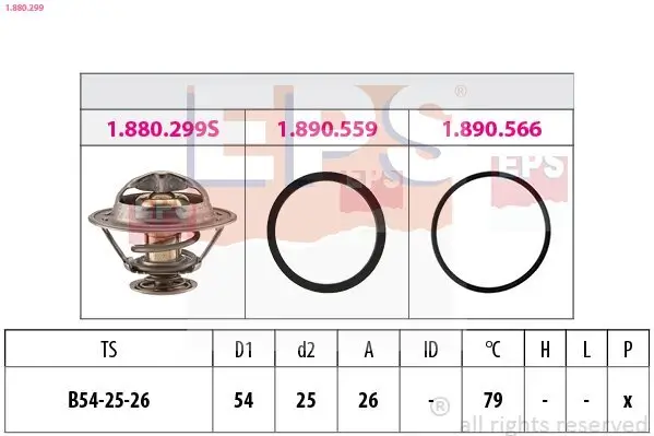 Thermostat, Kühlmittel EPS 1.880.299 Bild Thermostat, Kühlmittel EPS 1.880.299