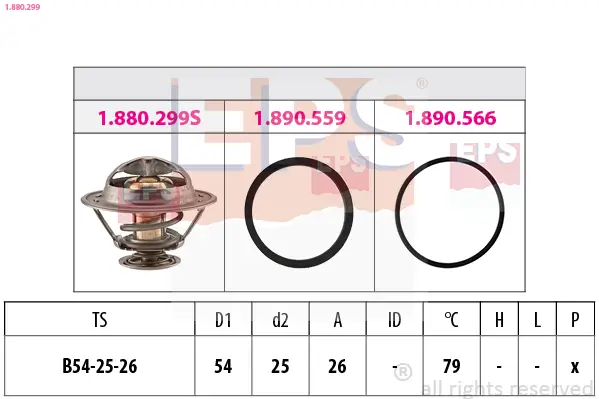 Thermostat, Kühlmittel EPS 1.880.299