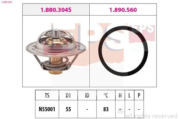 Thermostat, Kühlmittel EPS 1.880.304