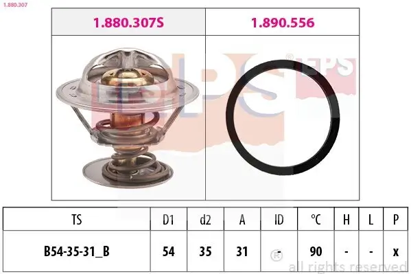 Thermostat, Kühlmittel EPS 1.880.307