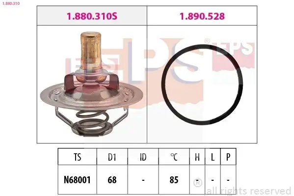 Thermostat, Kühlmittel EPS 1.880.310 Bild Thermostat, Kühlmittel EPS 1.880.310