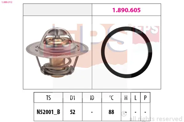 Thermostat, Kühlmittel EPS 1.880.312