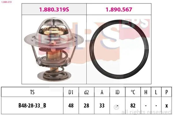 Thermostat, Kühlmittel EPS 1.880.319