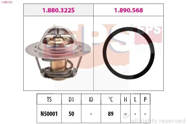 Thermostat, Kühlmittel EPS 1.880.322