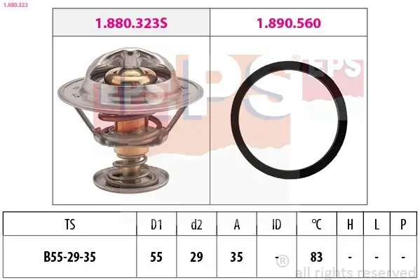 Thermostat, Kühlmittel EPS 1.880.323