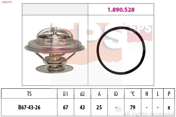 Thermostat, Kühlmittel EPS 1.880.333