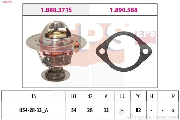 Thermostat, Kühlmittel EPS 1.880.371