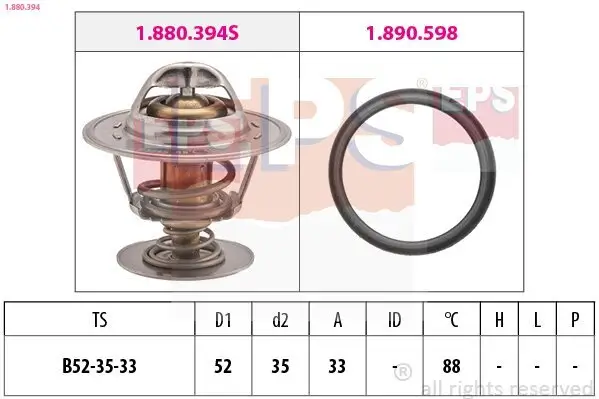 Thermostat, Kühlmittel EPS 1.880.394 Bild Thermostat, Kühlmittel EPS 1.880.394