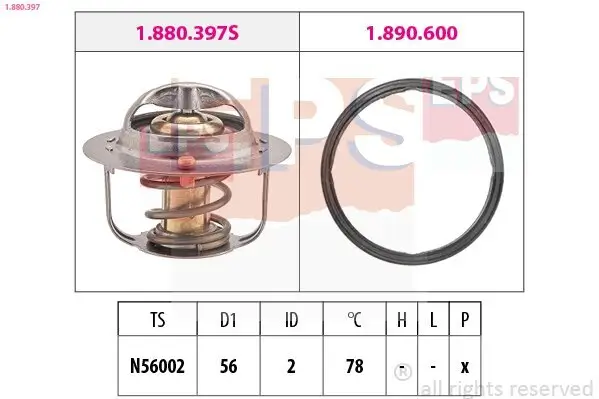 Thermostat, Kühlmittel EPS 1.880.397