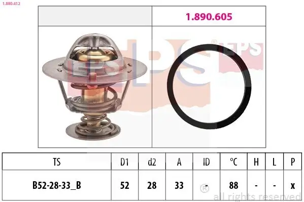 Thermostat, Kühlmittel EPS 1.880.412 Bild Thermostat, Kühlmittel EPS 1.880.412