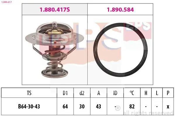 Thermostat, Kühlmittel EPS 1.880.417