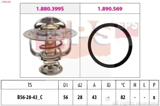 Thermostat, Kühlmittel EPS 1.880.444 Bild Thermostat, Kühlmittel EPS 1.880.444