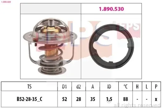 Thermostat, Kühlmittel EPS 1.880.489 Bild Thermostat, Kühlmittel EPS 1.880.489