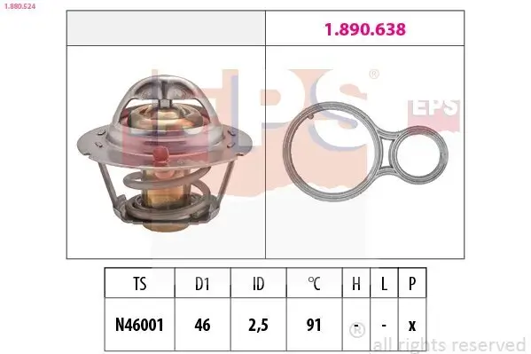 Thermostat, Kühlmittel EPS 1.880.524