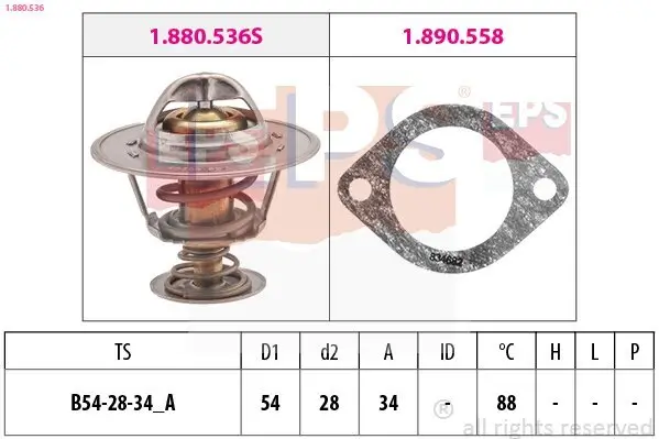 Thermostat, Kühlmittel EPS 1.880.536