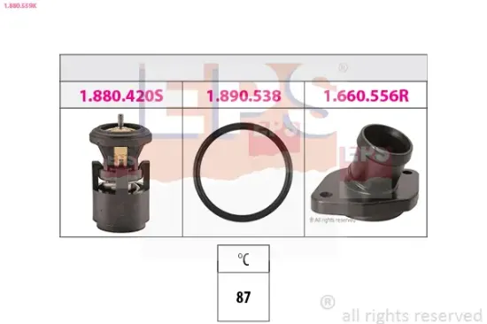 Thermostat, Kühlmittel EPS 1.880.559K Bild Thermostat, Kühlmittel EPS 1.880.559K