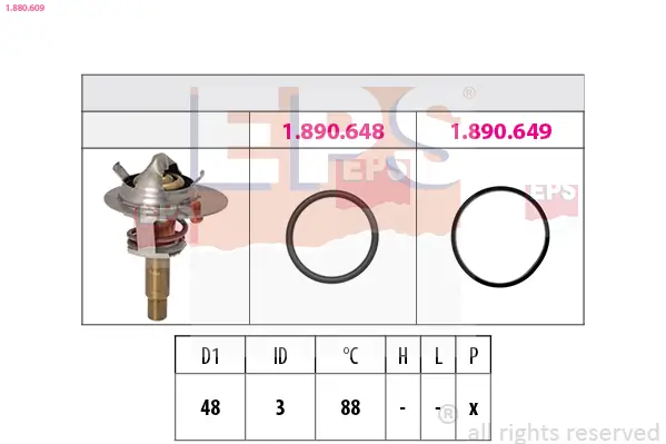 Thermostat, Kühlmittel EPS 1.880.609