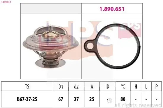 Thermostat, Kühlmittel EPS 1.880.613 Bild Thermostat, Kühlmittel EPS 1.880.613