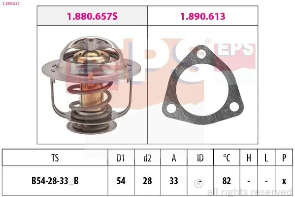 Thermostat, Kühlmittel EPS 1.880.637 Bild Thermostat, Kühlmittel EPS 1.880.637