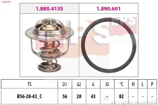Thermostat, Kühlmittel EPS 1.880.640 Bild Thermostat, Kühlmittel EPS 1.880.640
